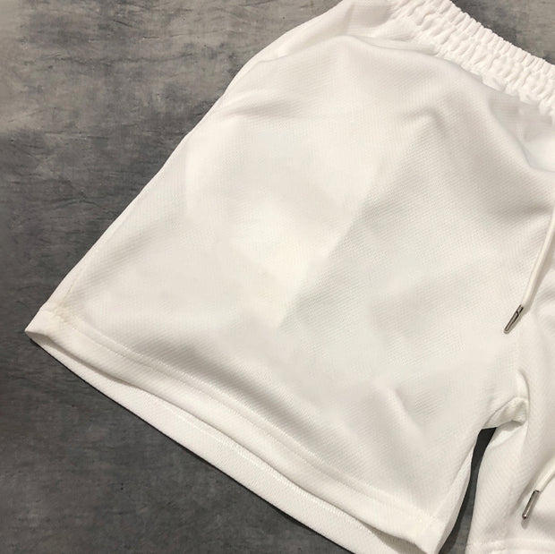 Retro trendy sports mesh shorts