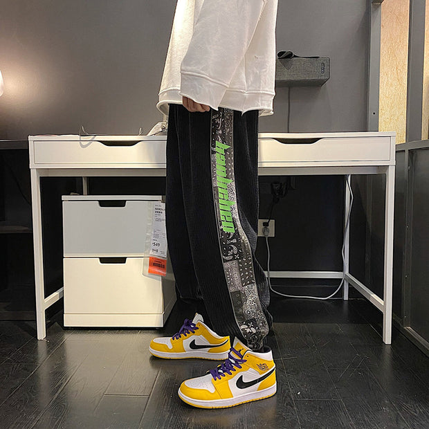 Corduroy thick loose-fitting casual pants