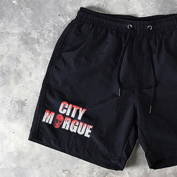 Smiley Print 5 Inseam Shorts