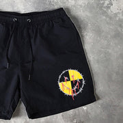 Smiley Print 5 Inseam Shorts
