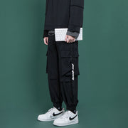 Workwear and straight leg wide Hong Kong style casual pants