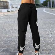 Retro Fashion Casual Dove Print Sweatpants