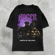 Doberman Graphic Print Short Sleeve T-Shirt