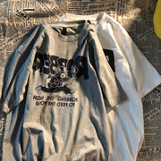 Japanese retro ins fashion street loose T-shirt