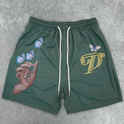 Trendy fashion casual retro printed shorts