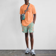 Casual printed short sleeve shorts suit