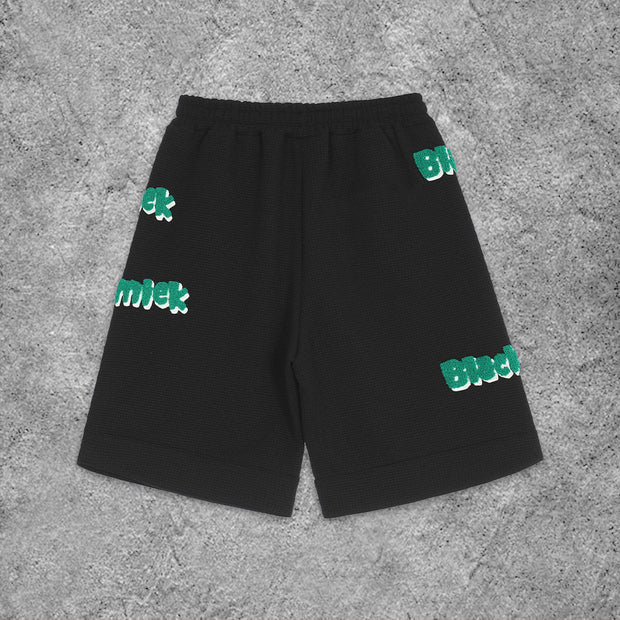 Street Letter Print Shorts