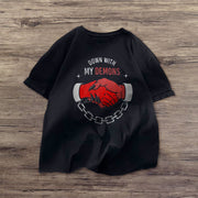Fashion printed casual short-sleeved T-shirt