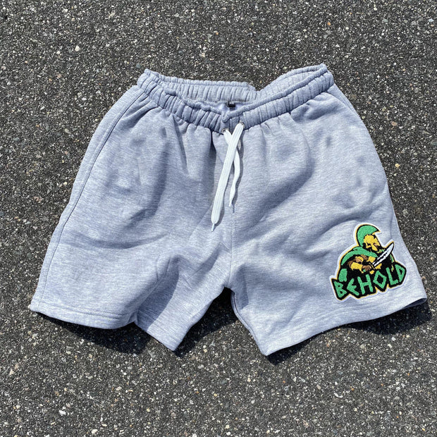 Statement print baggy shorts