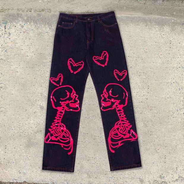 Casual man ghost love is not yet street jeans