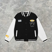 Personalized street fashion baseball uniform retro jacket jacket