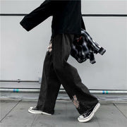 Butterfly street style loose casual jeans