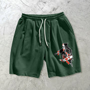 Personalized funny printed casual loose shorts
