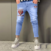 Casual retro fashion pencil pants street style jeans