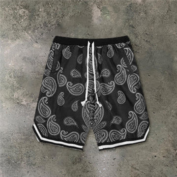 Cashew flower sports five-point pants