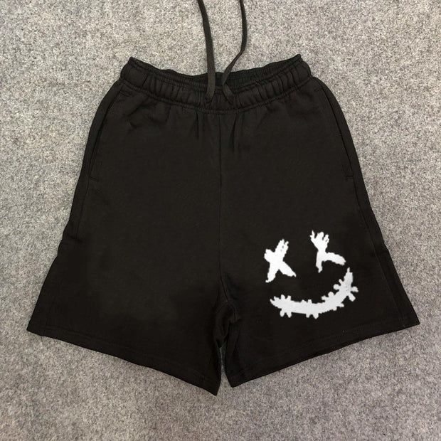 Fashion brand printed sports casual loose shorts