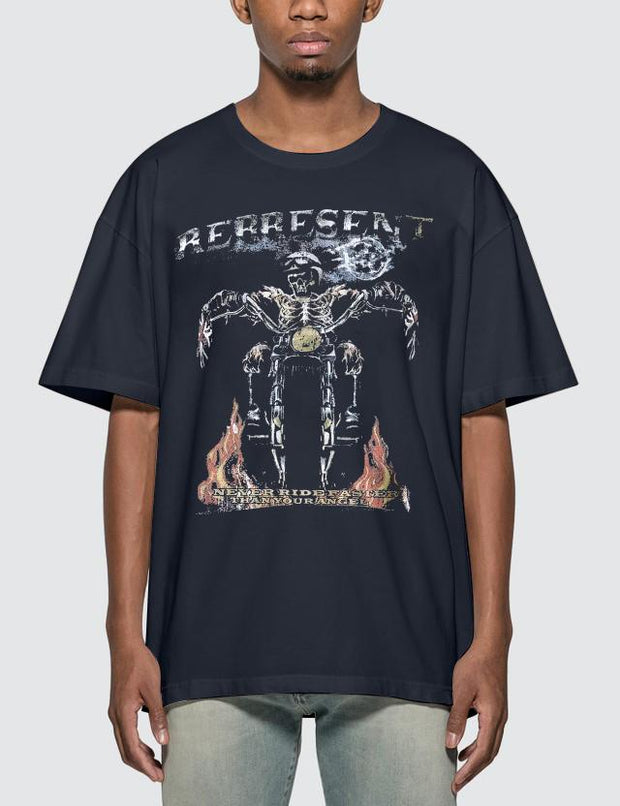 Personalized street style print round neck short sleeve T-shirt
