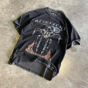 Personalized street style print round neck short sleeve T-shirt