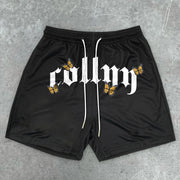 Trendy casual retro hip-hop street shorts