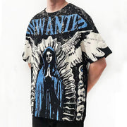 Angel prayer casual street T-shirt