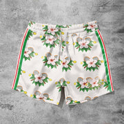 Fashion Flower Sports Vacation Shorts