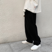 Corduroy straight loose wide leg pants trend