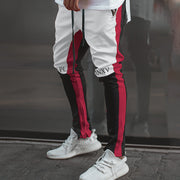Paneled slim zip lounge pants workout pants