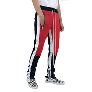 Paneled slim zip lounge pants workout pants