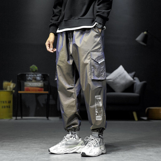Workwear men's trousers casual pants reflective chameleon trousers