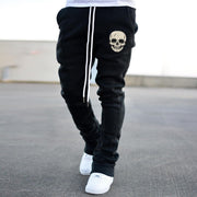 Vintage Skull Fashion Street Flare Trousers