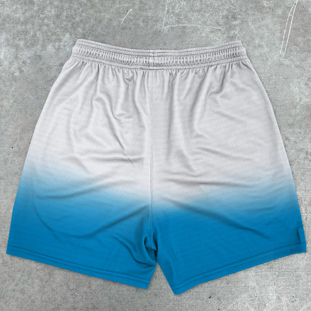 Trendy Retro Contrast Gradient Sports Shorts