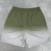Trendy Retro Contrast Gradient Sports Shorts