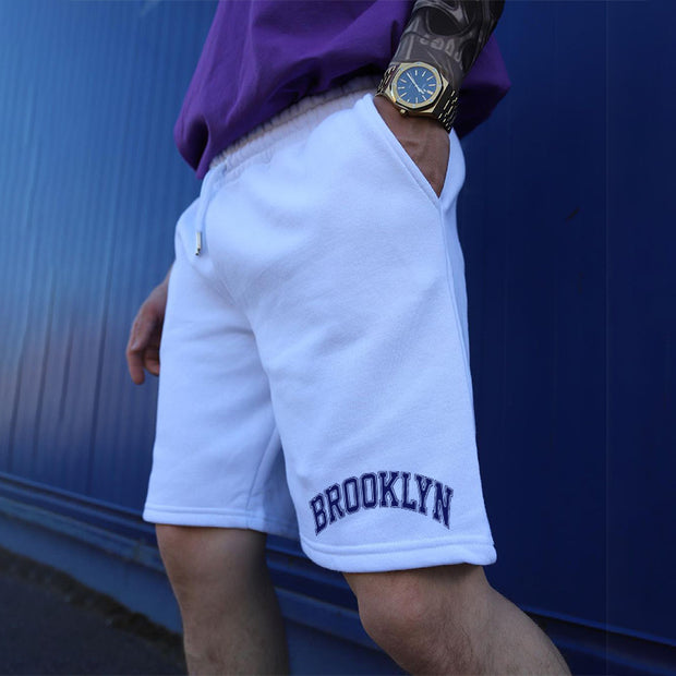 Brooklyn Print Elastic Shorts