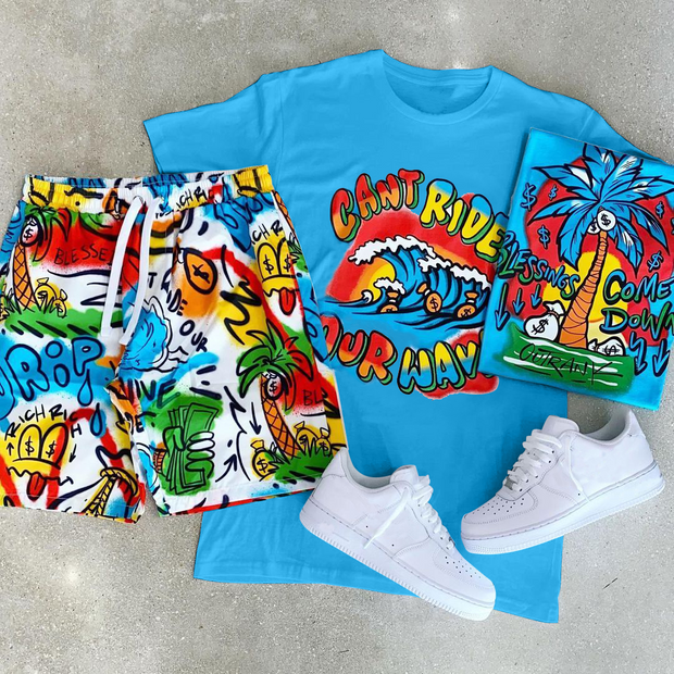 Personalized printed shorts suit