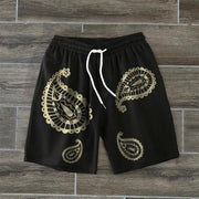 Fashion street retro print shorts