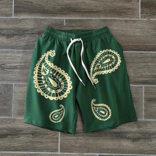 Fashion street retro print shorts