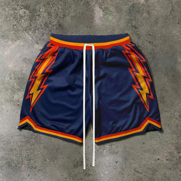 Sports personality lightning shorts men