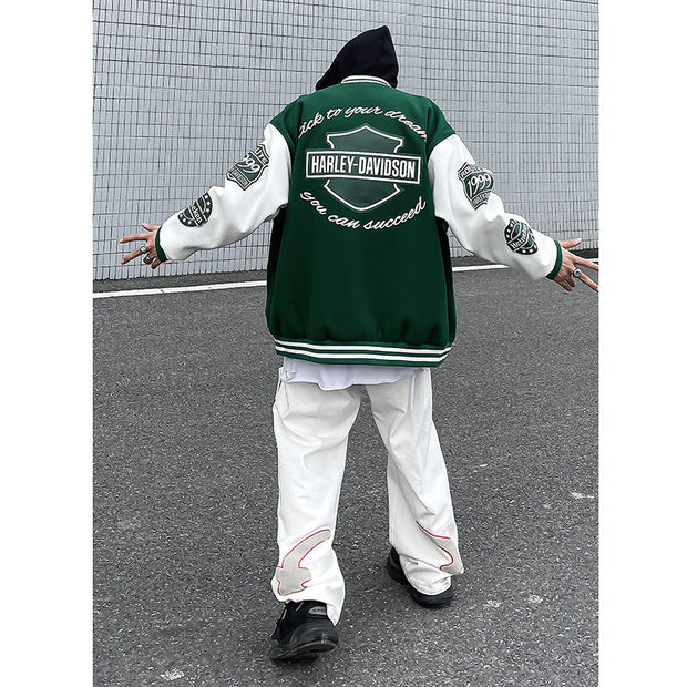Embroidered casual street sports baseball jacket