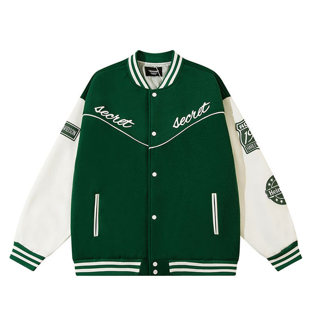 Embroidered casual street sports baseball jacket