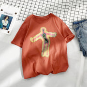Casual printed short-sleeved T-shirt