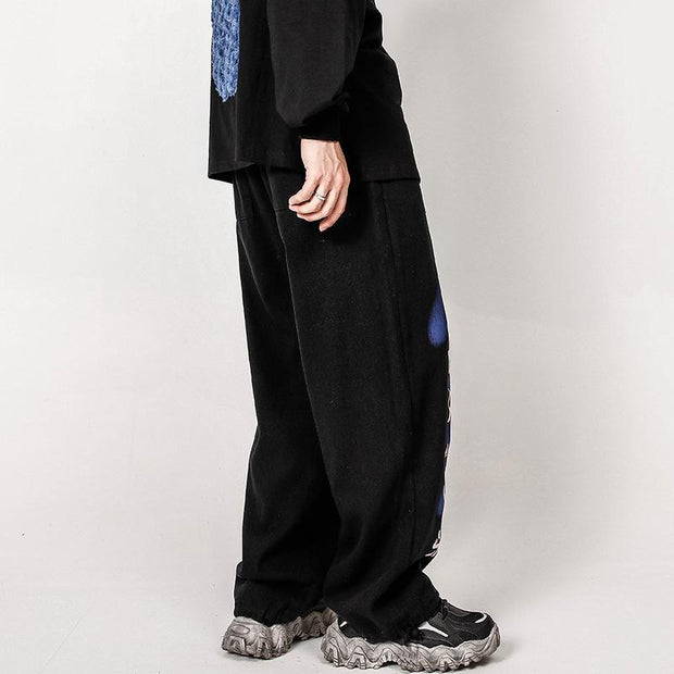 Hip Hop Anime Binary Sub-print Street Pants Jeans
