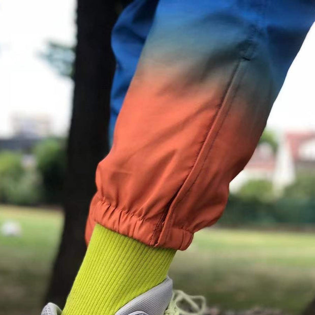 Gradient casual street sports trousers