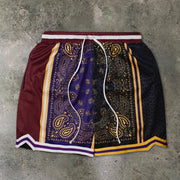 Sports cashew flower shorts men
