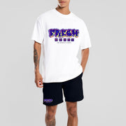 Personalized printed casual short-sleeved shorts sports suit