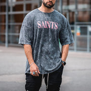 Men's round neck printing T-shirt