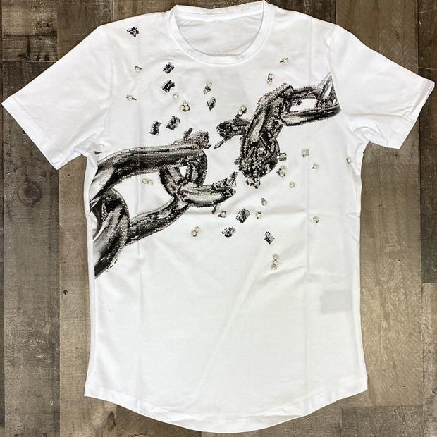 Vintage T-shirt with chain print