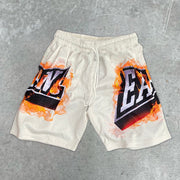 Street Sports Retro Tide Brand Mesh Shorts