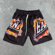 Street Sports Retro Tide Brand Mesh Shorts