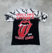 Personalized short sleeve big tongue print suit