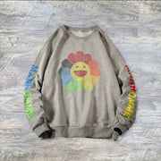 Casual Printed Fashion Loose Sweatshirt